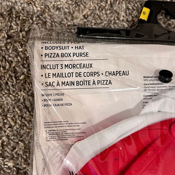 Sexy Pizza Delivery Girl Cosplay Halloween Costume Womens Size Small NEW! - Picture 2 of 3